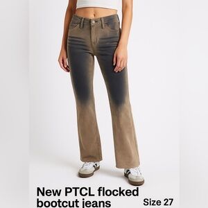 🔥 🆕 | PTCL Flocked Bootcut Jeans | Size 27 🔥